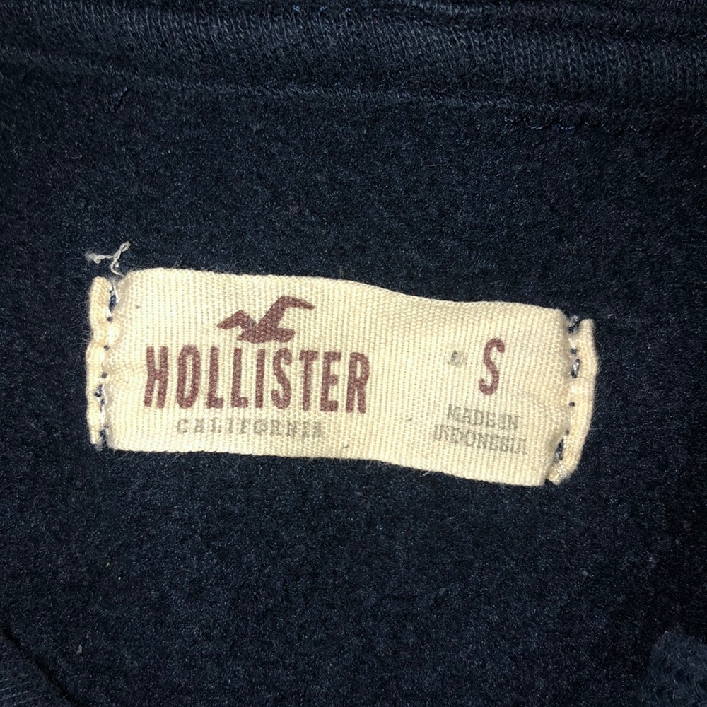 Dark Blue Hollister Hoodie Size Small - Picture 6 of 6